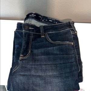 Hollister Women's Low-Rise Dark Blue Jeans